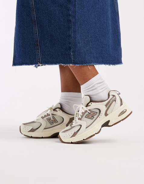 New Balance 530 sneakers in cream and brown - view 1