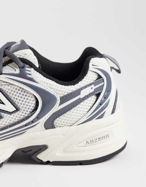 New Balance 530 sneakers in gray and silver, 3 of 5
