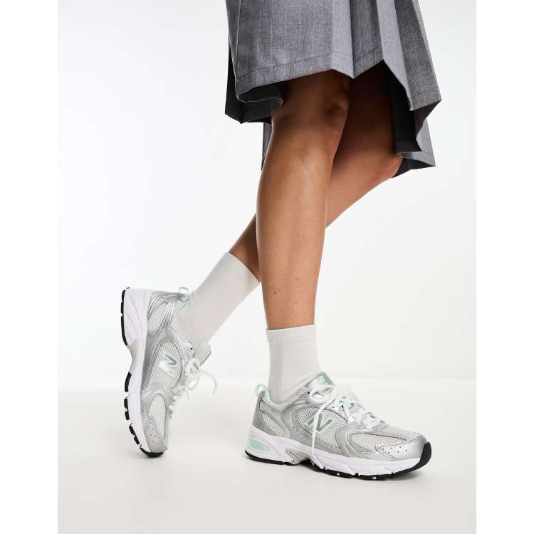 vertaler Variant Hymne New Balance - 530 - Sneakers in metallic en mintgroen | ASOS