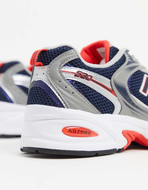 New balance bleu marine cheap et grise