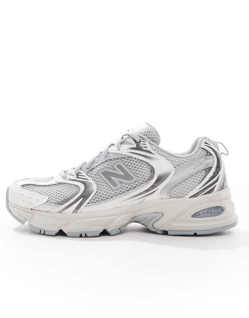 New Balance 530 Sneakers in Silver and Gray Exclusive to ASOS