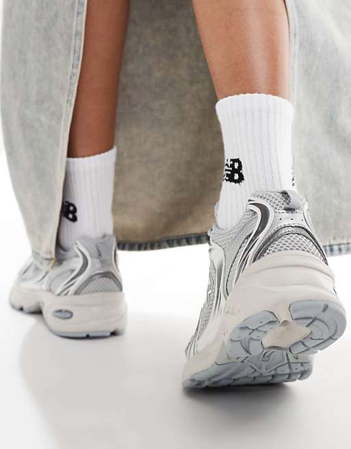 New Balance 530 sneakers in silver and gray - exclusive to New Balance 530 sneakers in silver and gray - exclusive to