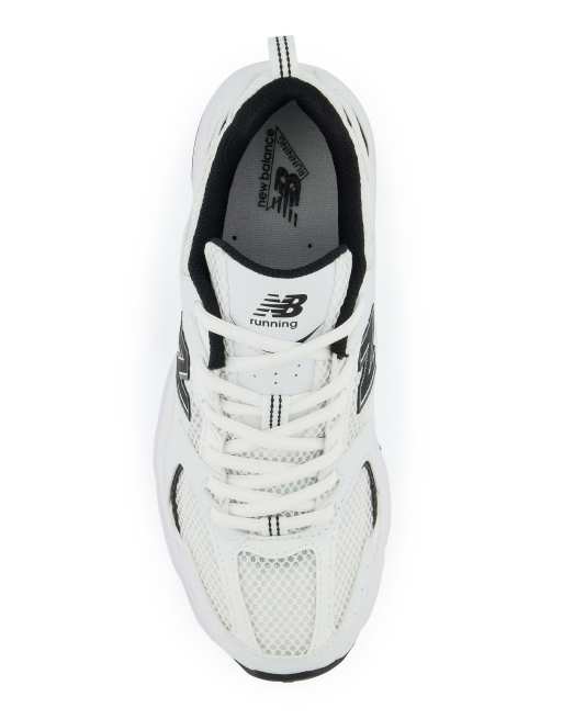 Womens White & Silver New Balance 530 Trainers