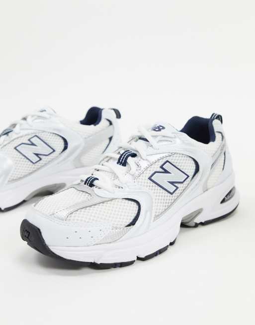 New Balance 530 sneakers in white silver and blue - WHITE