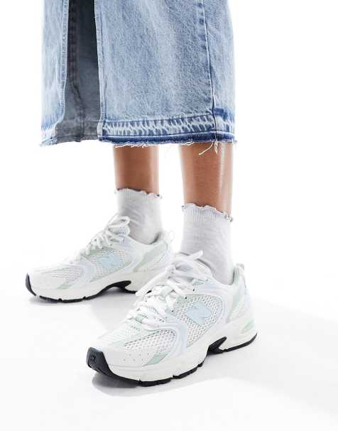 New Balance unisex 530 sneakers in white and pastel green - exclusive to  ASOS