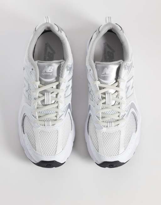New Balance - 530 - Sneakers in wit en zilver, 2 van 5