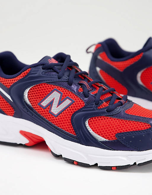 New Balance - 530 - Sneakers rosse e blu navy