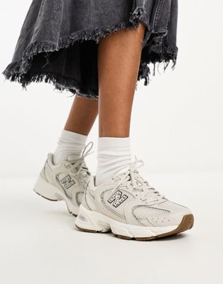 New Balance 530 trainers in beige and leopard print - exclusive to ASOS ...