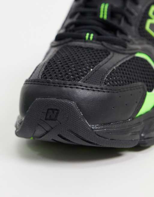 New balance noir store et vert fluo