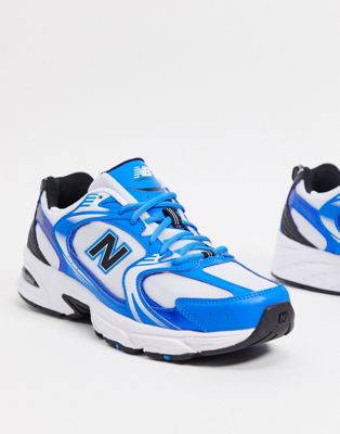 New Balance 530 trainers in blue and 