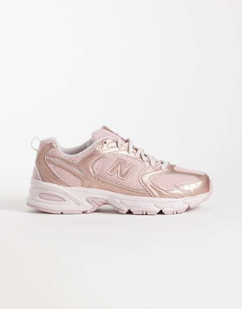 New Balance 530 trainers in metallic pink - view 1