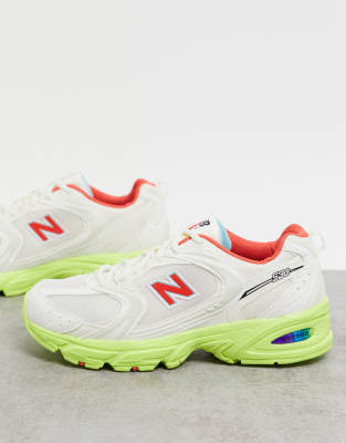 new balance 530 white yellow