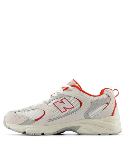New Balance 530 trainers in red and grey ASOS
