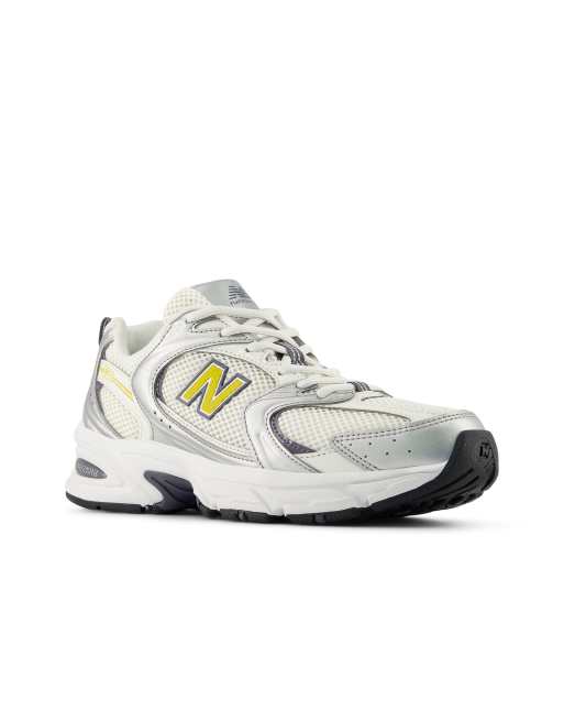 New Balance 530 trainers in silver metallic, 4 of 4