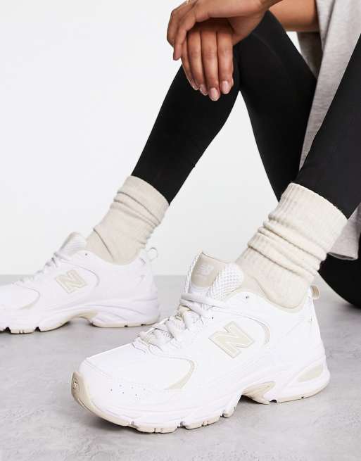 New Balance trainers white and beige |