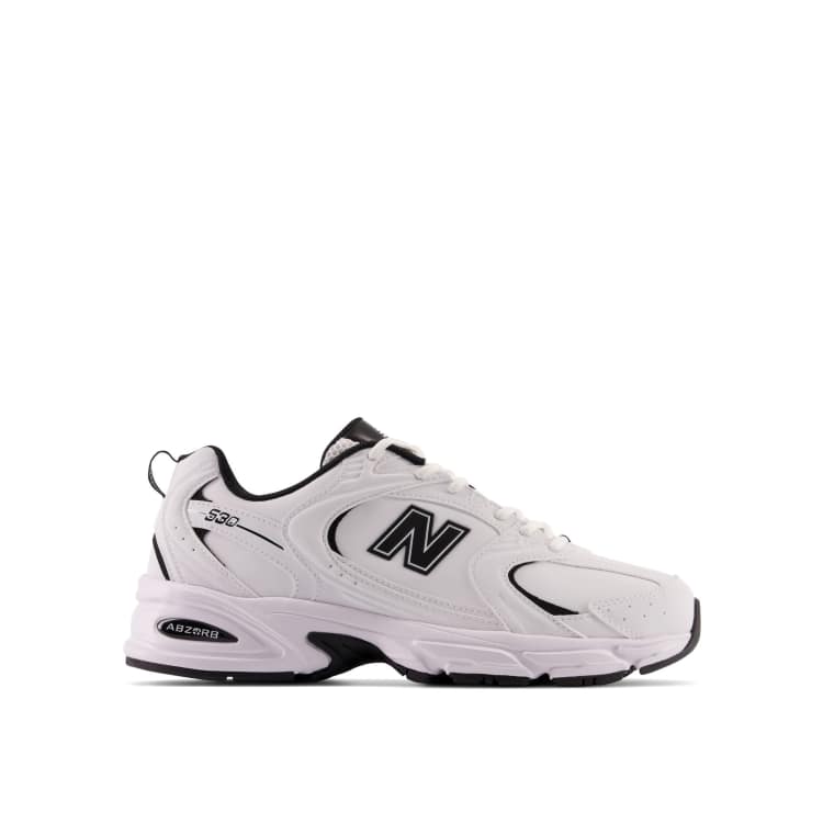 New balance 530 white best sale and black