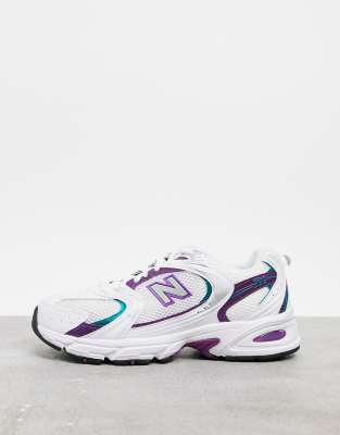 new balance 530 white and purple