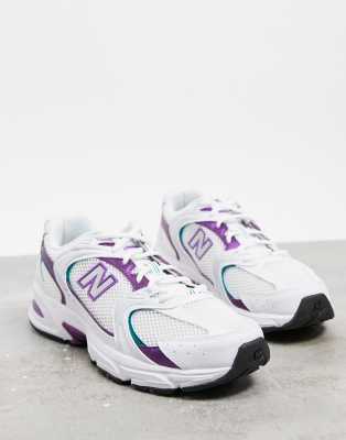 new balance white purple