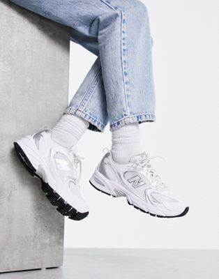 New Balance 530 trainers in white and silver | ASOS