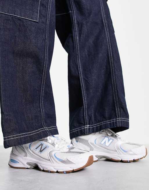 New Balance 530 trainers in white & blue ASOS