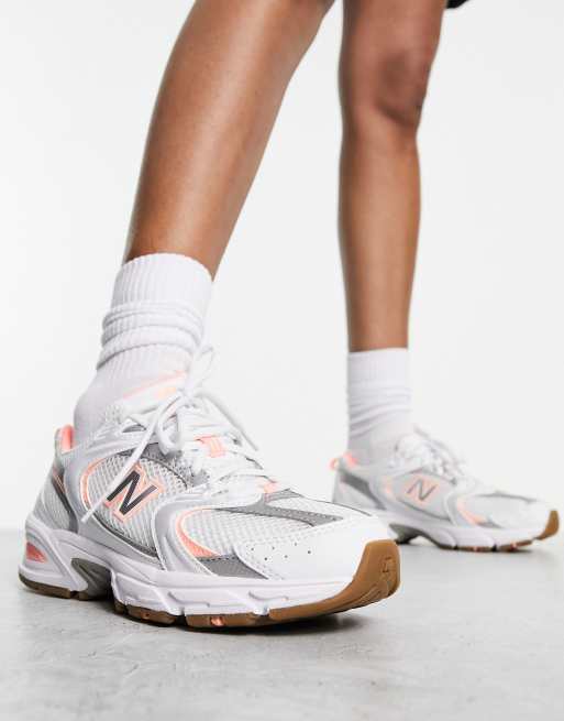 New balance deals pink and grey