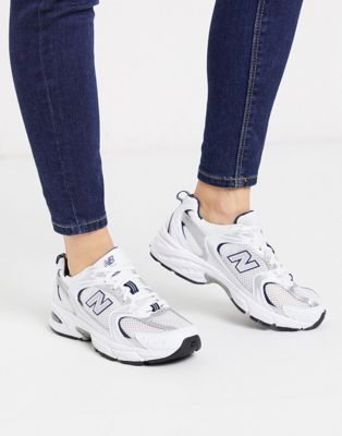 New Balance 530 trainers in white silver and blue | ASOS
