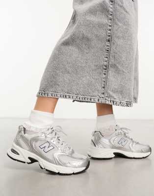 New Balance 530 Trainers In White & Silver | ASOS