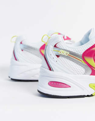 new balance 530 pink and white