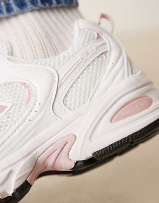 New Balance - 530 - Uniseks sneakers in wit en roze, 4 van 5