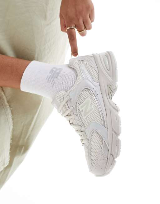 New Balance 530 unisex trainers in light grey ASOS