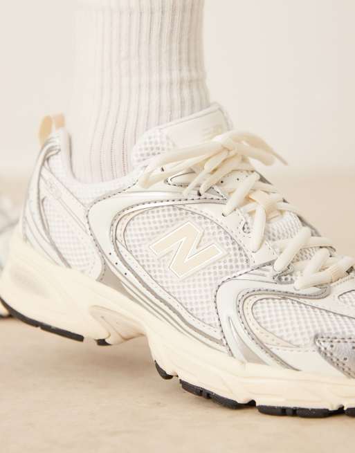 New Balance 530 unisex trainers in silver metallic | ASOS