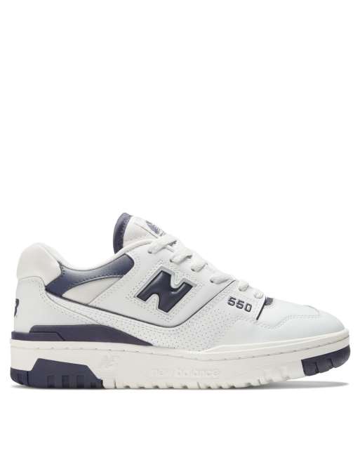 New Balance - 550 - Baskets - Blanc et bleu marine, 2 de 4