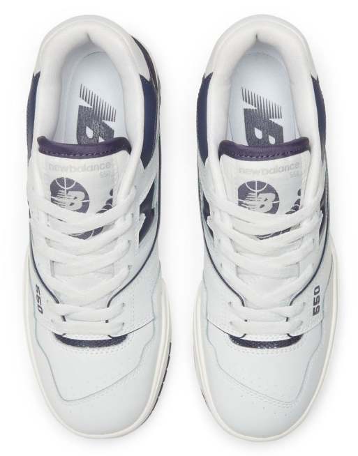 New Balance - 550 - Baskets - Blanc et bleu marine, 3 de 4