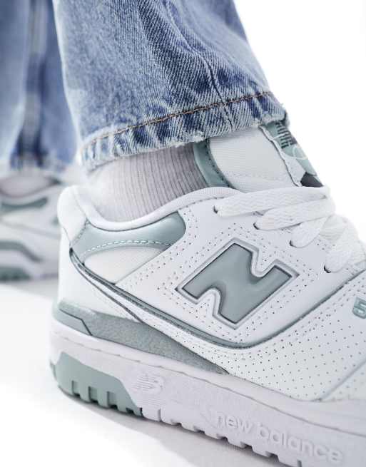New Balance - 550 - Baskets - Blanc et vert sauge, 4 de 5