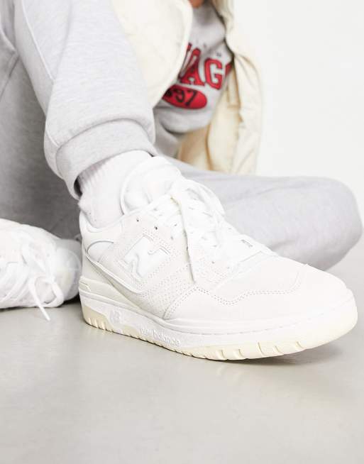 New Balance - 550 - Baskets en daim - Blanc cassé et crème, 3 de 4