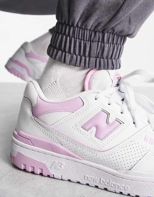 New Balance – 550 – Biało-różowe sneakersy, 3 z 4