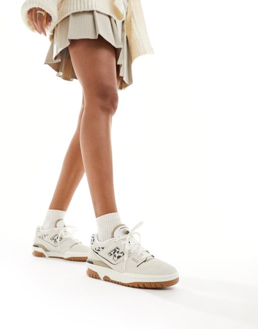 New Balance – 550 – Sneaker in Meersalz-Weiß und Leopardenoptik ASOS
