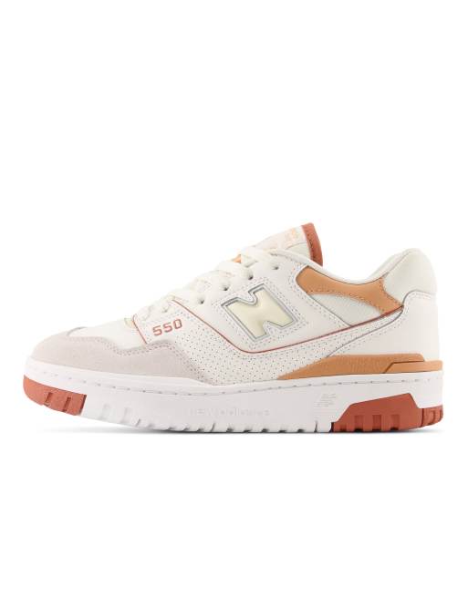 New Balance - 550 - Sneakers beige e color cuoio, 4 di 4