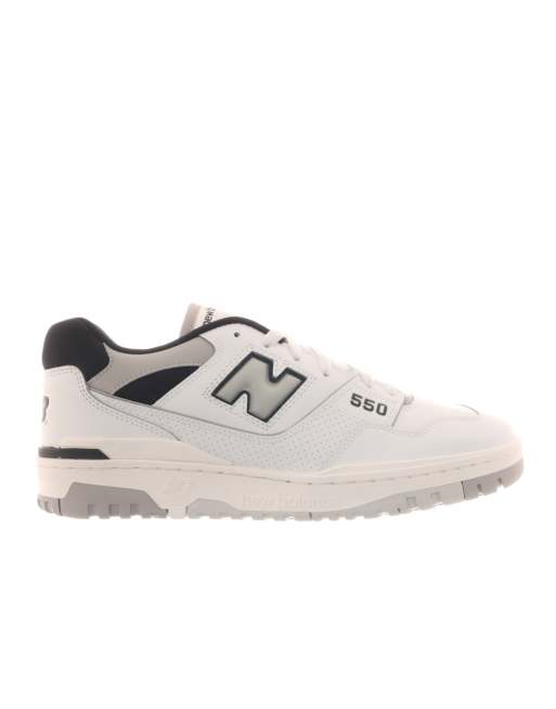 New Balance - 550 - Sneakers bianche con dettagli neri e grigi