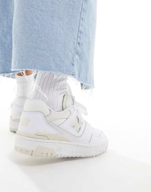 New Balance - 550 - Sneakers bianche e beige, 3 di 5