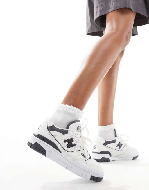 New Balance - 550 - Sneakers color crema con dettagli grigi