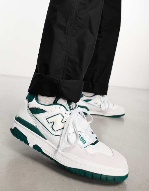 New Balance - 550 - Sneakers i hvid og grøn, 4 af 4
