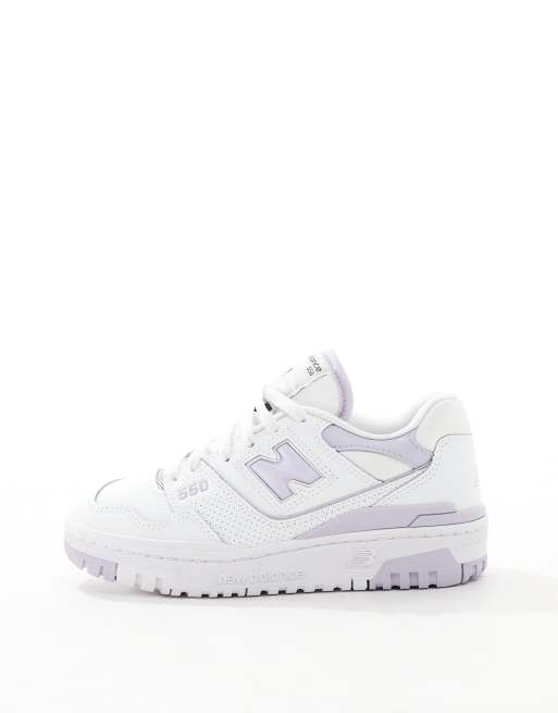 New Balance - 550 - Sneakers i hvid og lyslilla, 2 af 5