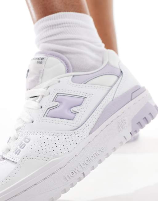 New Balance - 550 - Sneakers i hvid og lyslilla, 4 af 5