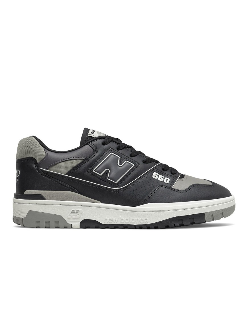 NEW BALANCE 550 SNEAKERS IN BLACK AND GRAY