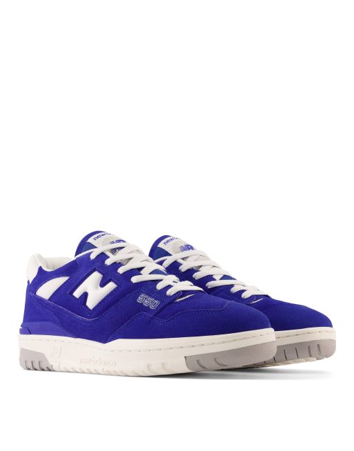 New Balance 550 sneakers in blue and white