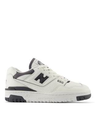 New Balance 550 Sneakers In Cream With Gray Details-white