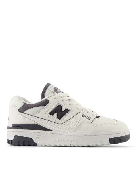 New Balance 550 sneakers in cream with gray details - view 1