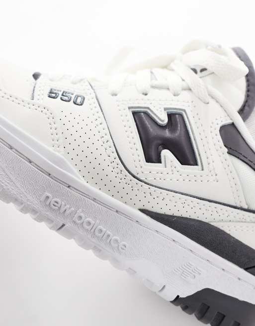 New Balance 550 sneakers in cream with grey details, 4 of 5