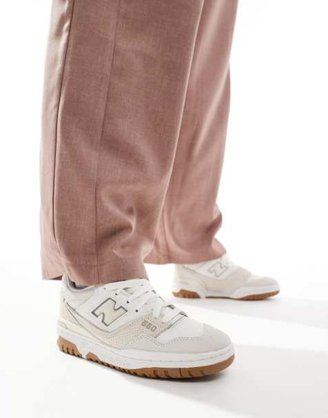 New Balance 550 sneakers in cream with stone details - view 1